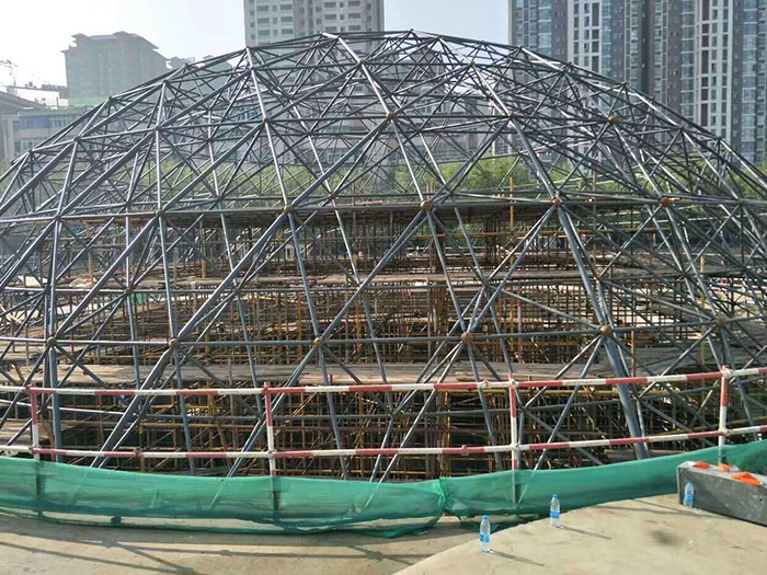 果洛球形网架钢结构施工